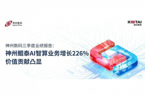 3003.com新葡的京数码三季度业绩报告：神州AI智算业务增长226%，价值贡献凸显
